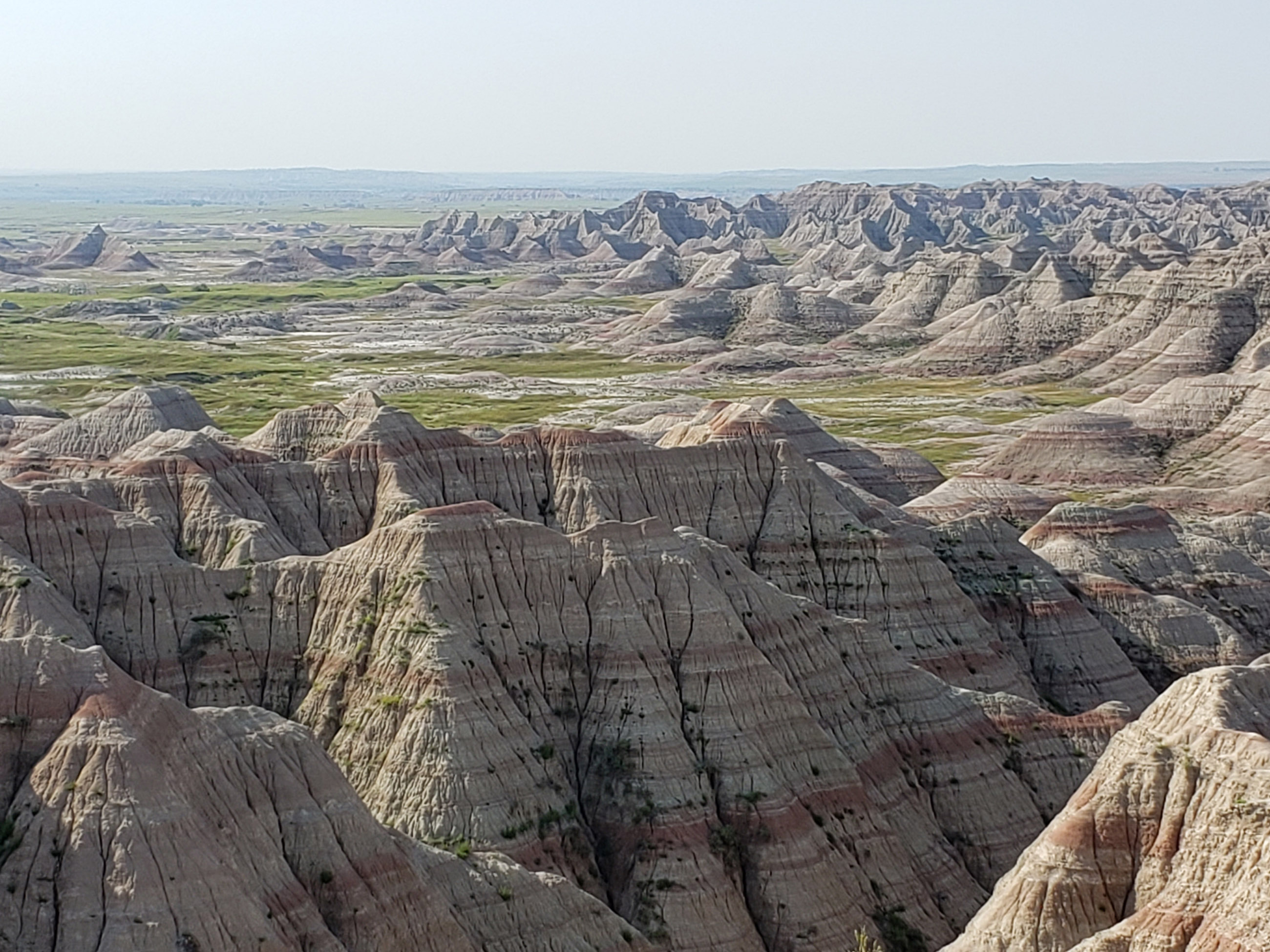 View of the Badlands from the Rim Road at Badlands National Park